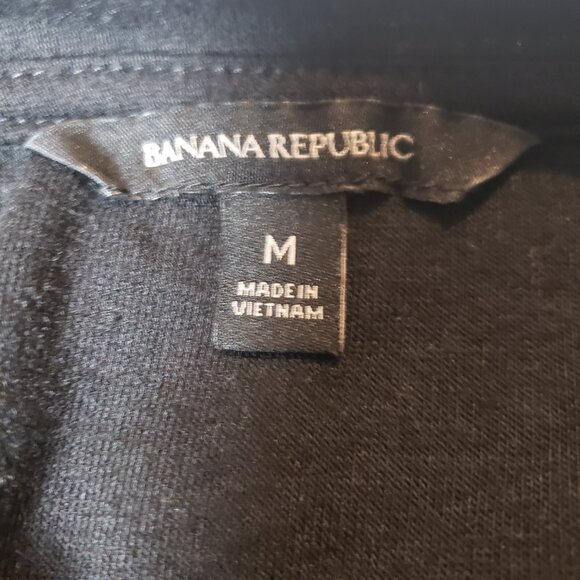 Banana Republic Soft Lux Shirred Side Sheath Midi Dress Black Ladies Size Med - Picture 13 of 13